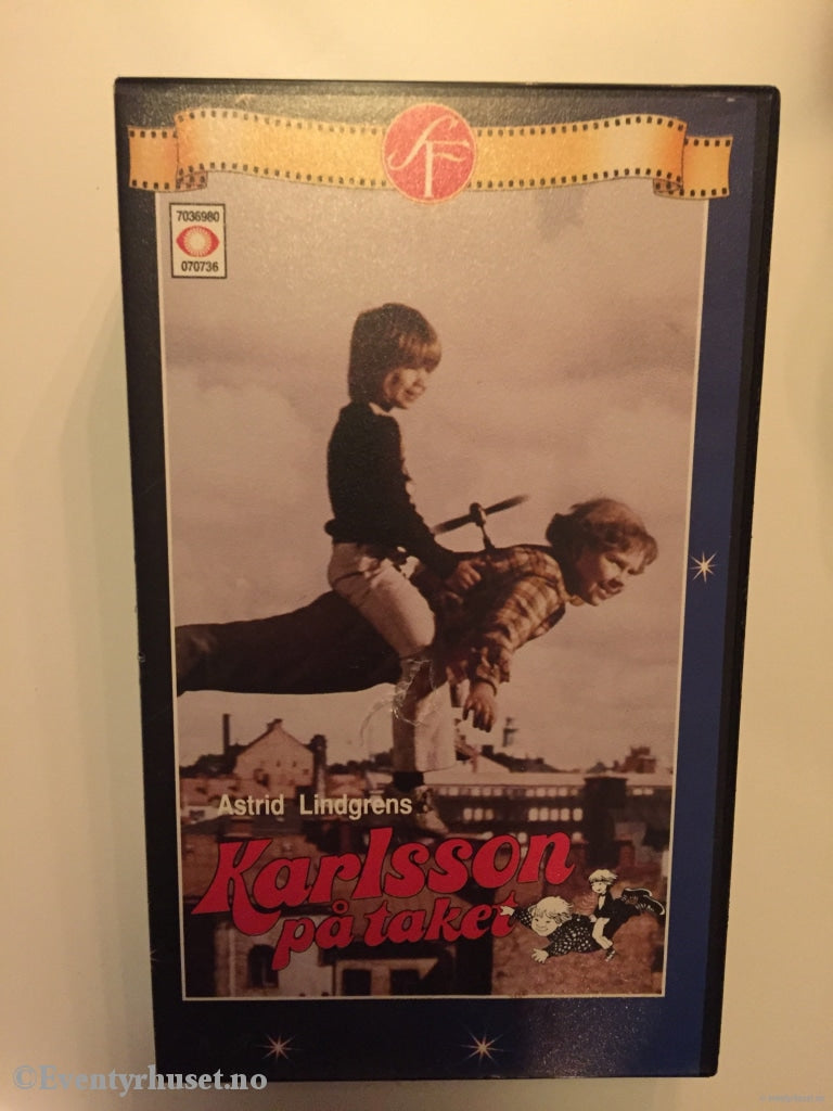 Astrid Lindgren. 1974. Karlsson På Taket. Vhs. Vhs