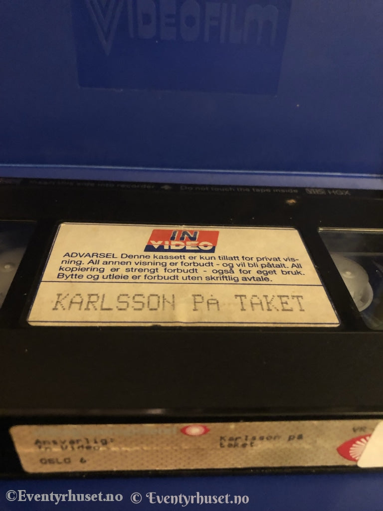 Astrid Lindgren. 1974. Karlsson På Taket. Vhs Big Box.