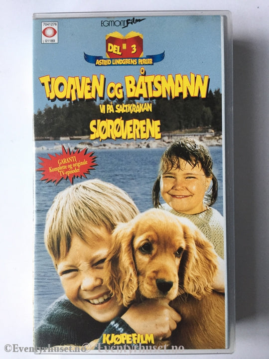 Astrid Lindgren. 1975. Tjorven Og Båtsmann. Vi På Saltkråkan. Sjørøverene. Vhs. Vhs