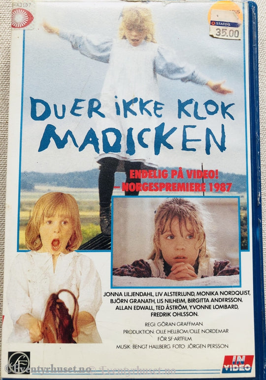 Astrid Lindgren. 1979. Du Er Ikke Klok Madicken. Vhs Big Box.