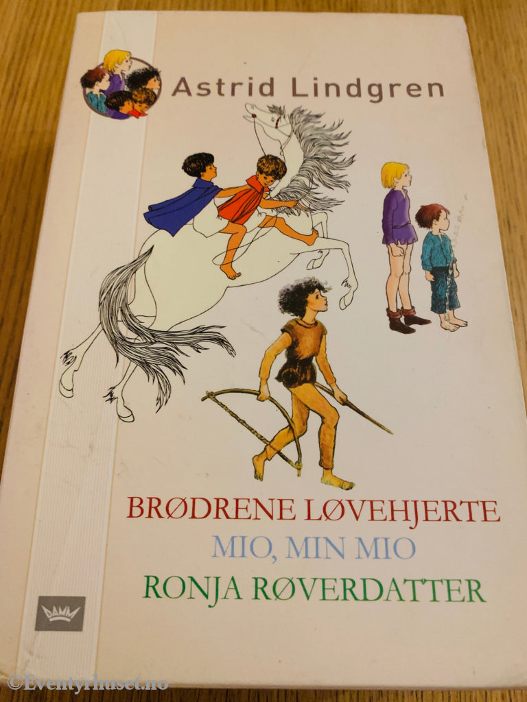 Astrid Lindgren. 1980-tallet. Brødrene Løvehjerte / Mio min Mio / Ronja Røverdatter. Bok.