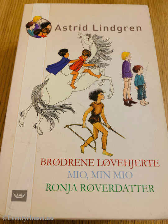 Astrid Lindgren. 1980-tallet. Brødrene Løvehjerte / Mio min Mio / Ronja Røverdatter. Bok.