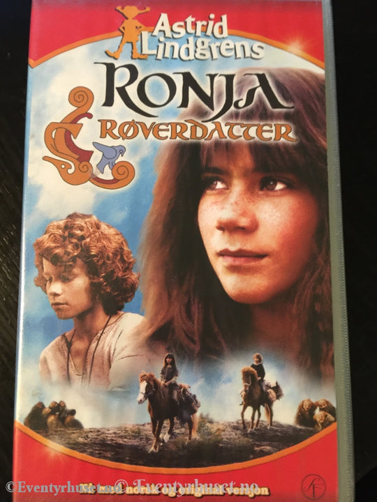 Astrid Lindgren. 1983-84. Ronja Røverdatter. Dobbeltkassett Vhs. Vhs