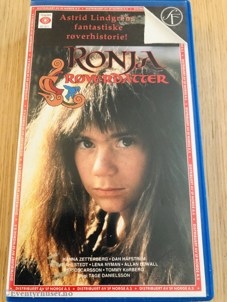 Astrid Lindgren. 1983. Ronja Røverdatter. Vhs. Vhs