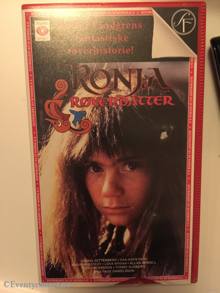 Astrid Lindgren. 1983. Ronja Røverdatter. Vhs. Vhs