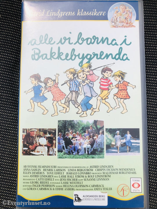 Astrid Lindgren. 1986. Alle Vi Barna I Bakkebygrenda. Vhs. Vhs