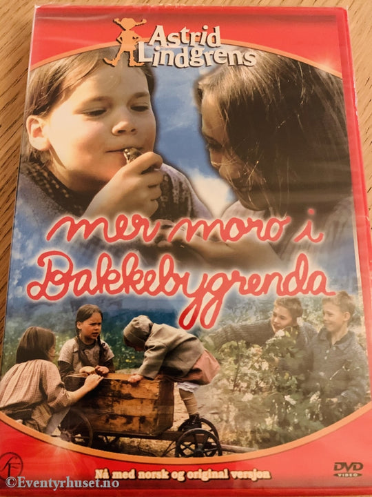 Astrid Lindgren. 1986. Mer Moro I Bakkebygrenda. Dvd Ny Plast!