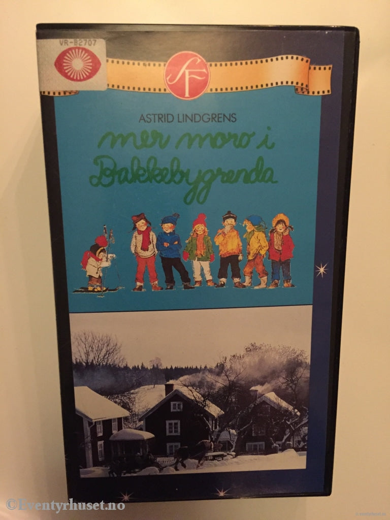 Astrid Lindgren. 1986. Mer Moro I Bakkebygrenda. Vhs. Vhs