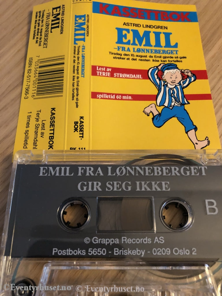 Astrid Lindgren. 1987. Emil - Fra Lønneberget. Tirsdag 10.august... Kassettbok