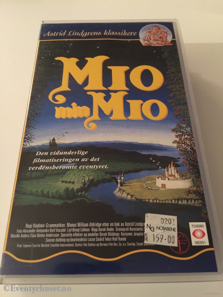 Astrid Lindgren. 1987. Mio Min Mio. Lindgrens Klassikere. Vhs. Vhs