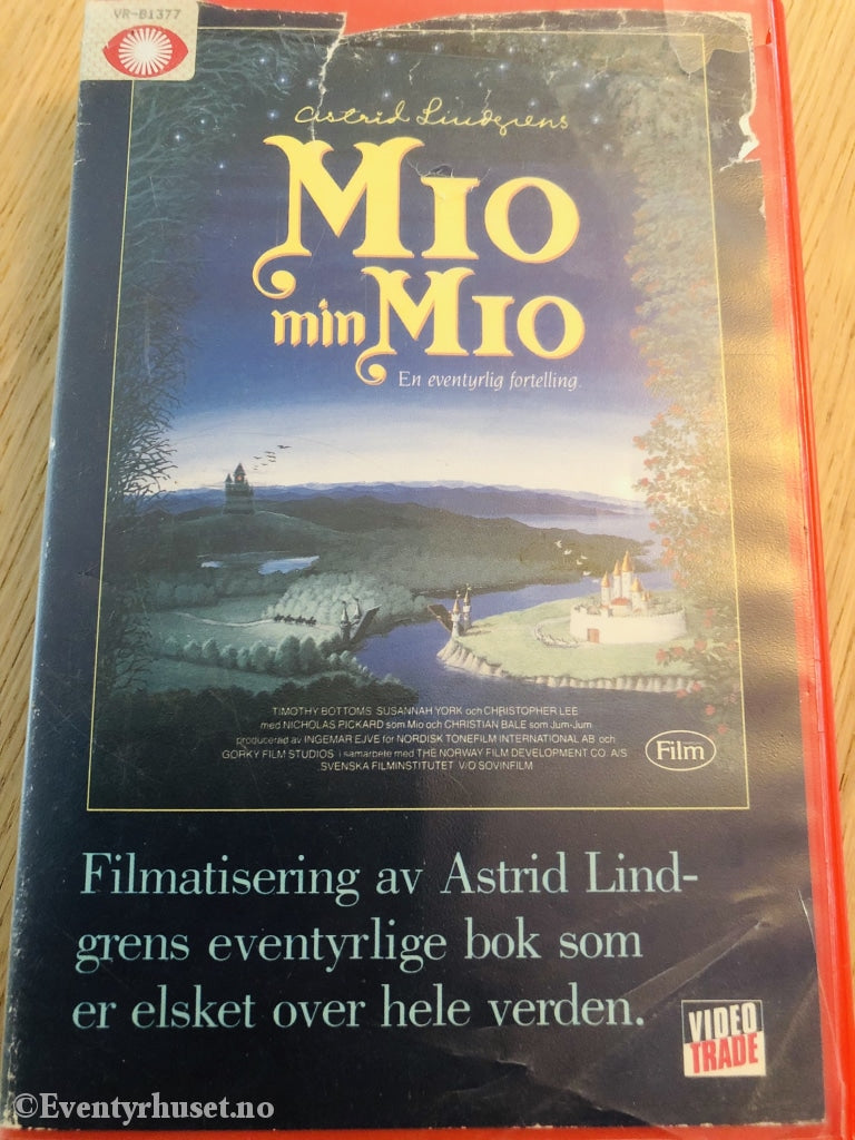 Astrid Lindgren. 1987. Mio Min Mio. Vhs Big Box.