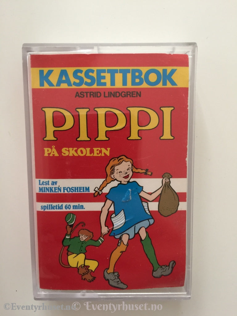 Astrid Lindgren. 1987. Pippi På Skolen. Kassett. Kassettbok