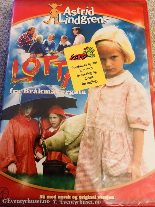 Astrid Lindgren. 1992. Lotta I Bråkmagergata. Dvd. Ny Plast! Dvd