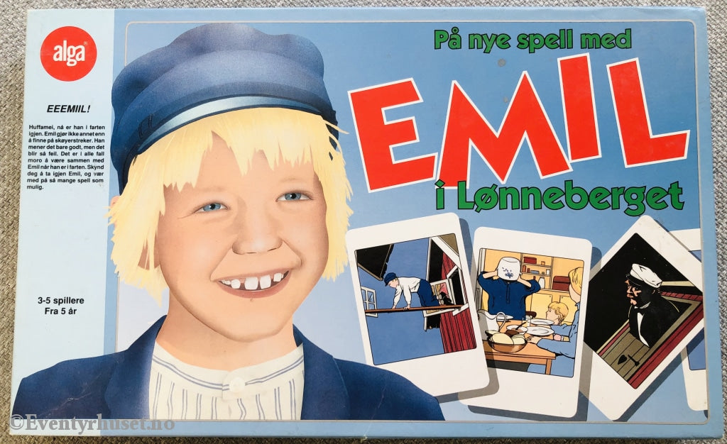 Astrid Lindgren. 1992. På Nye Sprell Med Emil I Lønneberget. Brettspill. Brettspill
