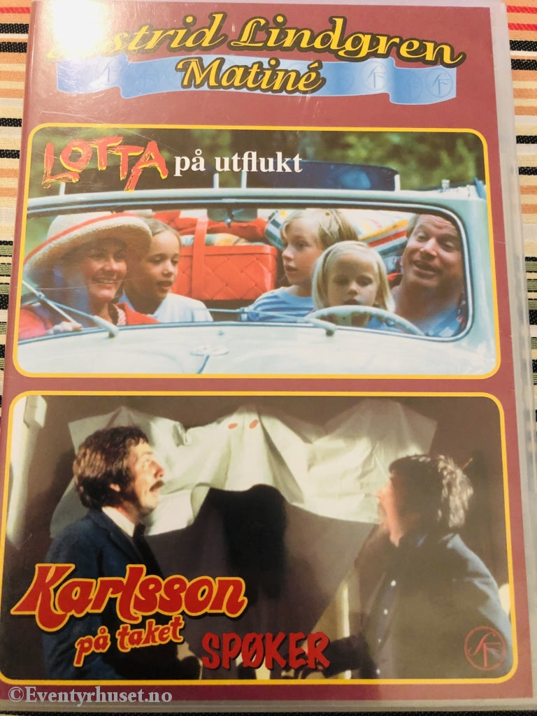 Astrid Lindgren. 1992/1974. Matiné. Lotta På Utflukt / Karlsson Taket Spøker. Dvd. Dvd