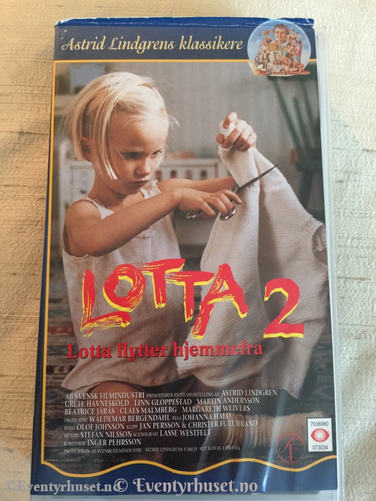 Astrid Lindgren. 1993. Lotta 2. Vhs. Vhs