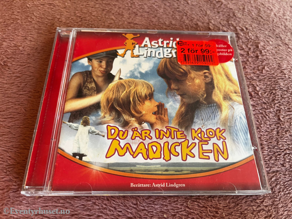 Astrid Lindgren. 1995. Du är inte klok, Madicken. Lydbok på CD.