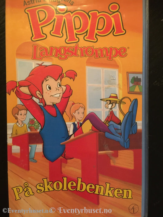 Astrid Lindgren. 1997. Pippi Langstrømpe - På Skolebenken. Vhs. Vhs