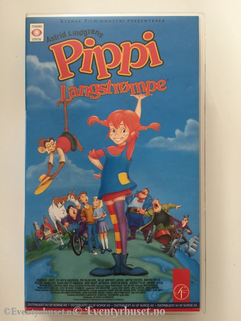 Astrid Lindgren. 1997. Pippi Langstrømpe. Vhs. Vhs