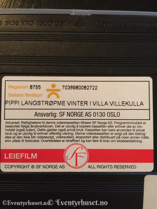 Astrid Lindgren. 1997. Pippi Langstrømpe - Vinter I Villa Villekulla. Vhs. Vhs
