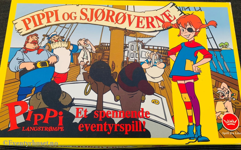 Astrid Lindgren. 1997. Pippi Og Sjørøverne. Brettspill. Brettspill