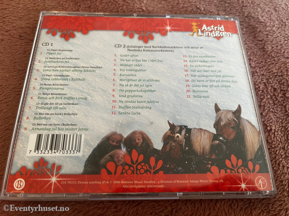 Astrid Lindgren. 2005. Jul i Astrids värld. Lydbok på CD.