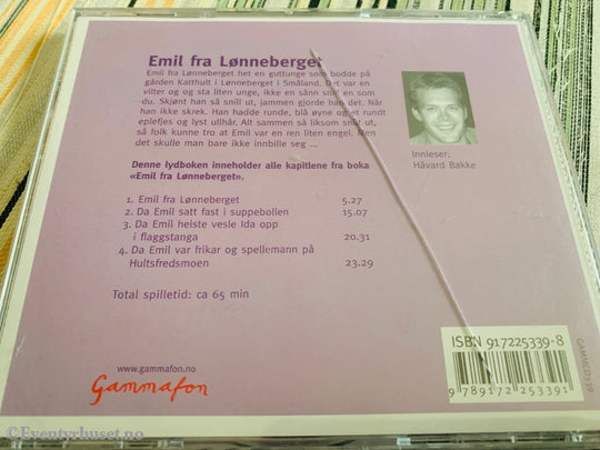 Astrid Lindgren. 2010. Emil Fra Lønneberget. Lydbok På Cd. Cd