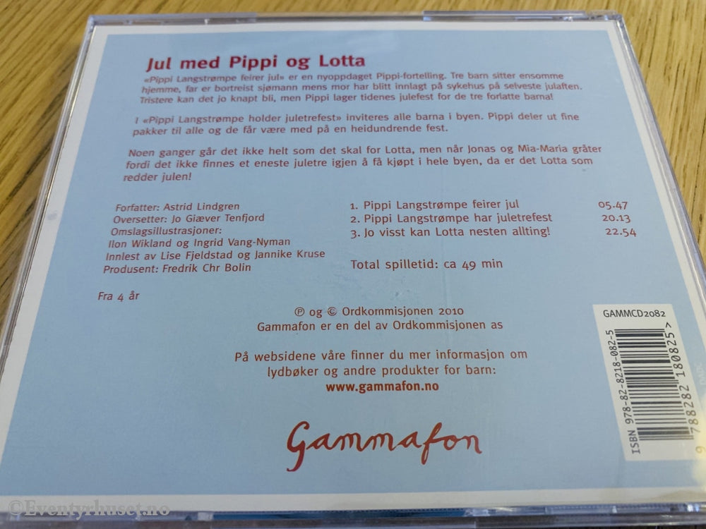 Astrid Lindgren. 2010. Jul Med Pippi Og Lotta. Lydbok På Cd. Cd