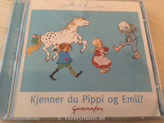 Astrid Lindgren. 2010. Kjenner Du Pippi Og Emil Cd. Lydbok