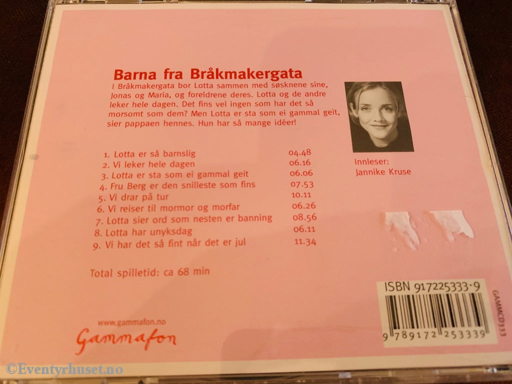 Astrid Lindgren. Barna Fra Bråkmakergata. Cd. Lydbok