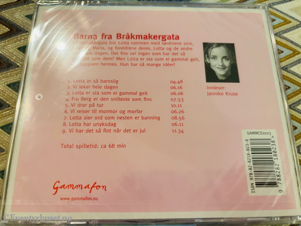 Astrid Lindgren. Barna fra Bråkmakergata. Lydbok på CD. Ny i plast!