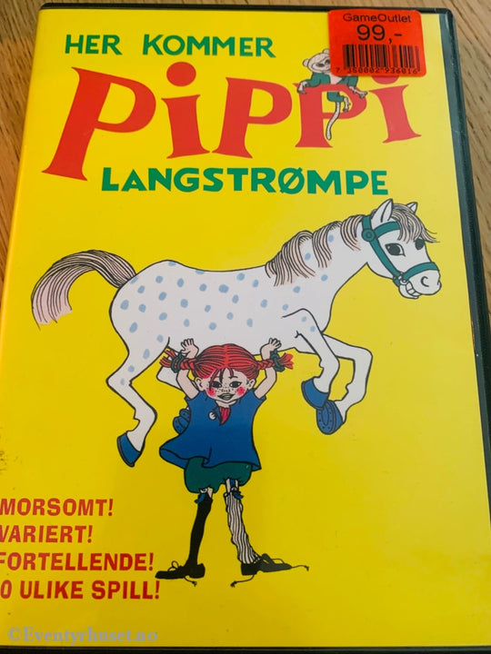 Astrid Lindgren. Her Kommer Pippi Langstrømpe. Pc Spill. Spill