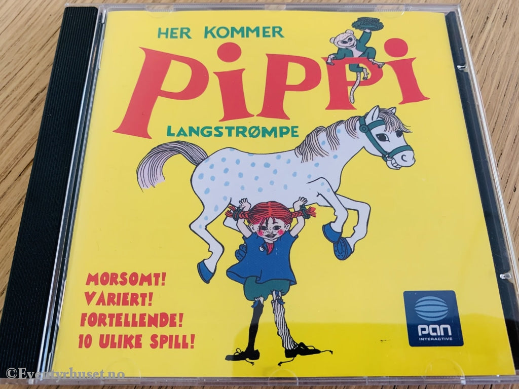 Astrid Lindgren. Her Kommer Pippi Langstrømpe. Pc Spill. Spill