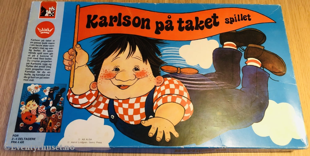 Astrid Lindgren. Karlsson På Taket Spillet. Brettspill. Brettspill