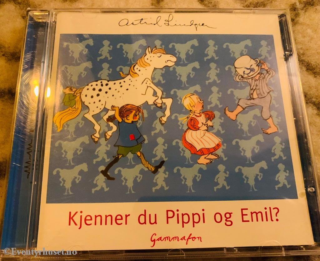 Astrid Lindgren. Kjenner Du Pippi Og Emil Cd. Lydbok