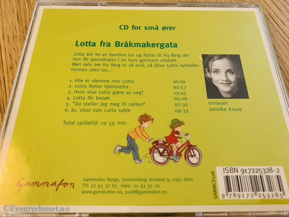 Astrid Lindgren. Lotta Fra Bråkmakergata. Lydbok På Cd. Cd