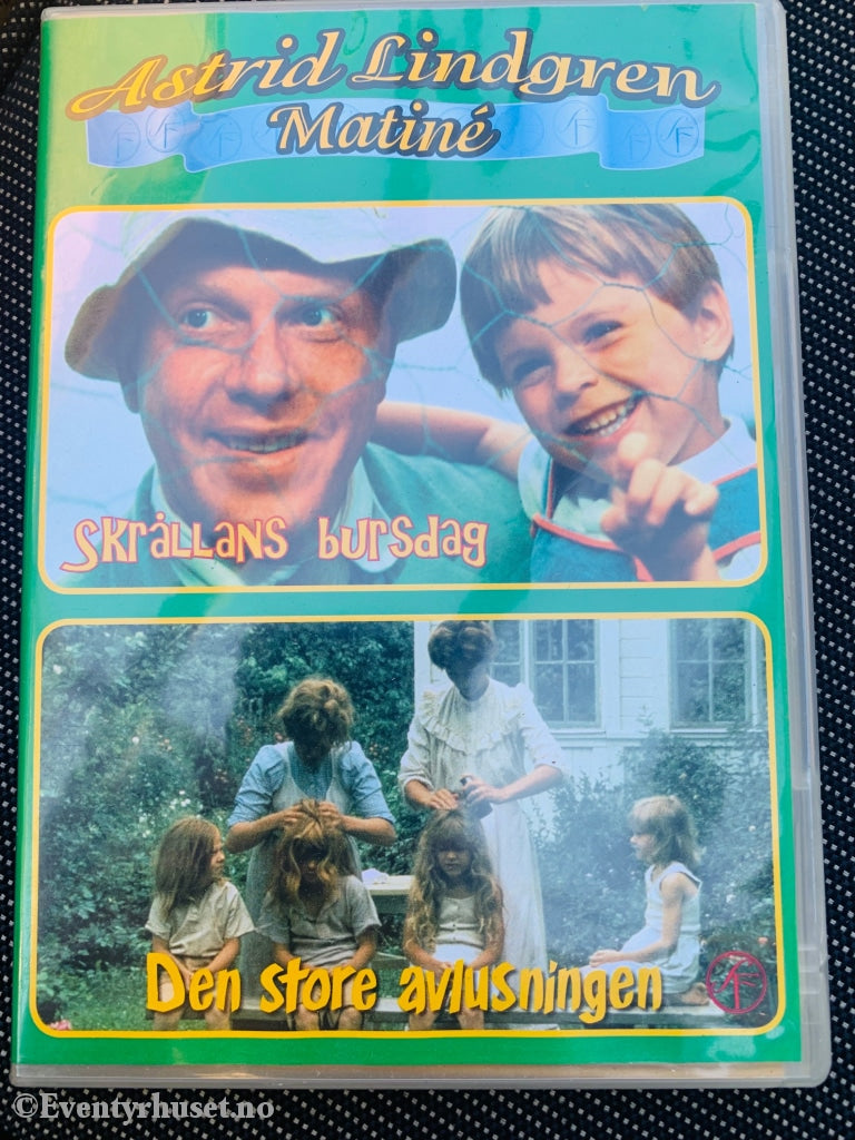 Astrid Lindgren. Matiné - Skrållans Bursdag / Den Store Avlusningen. Dvd. Dvd