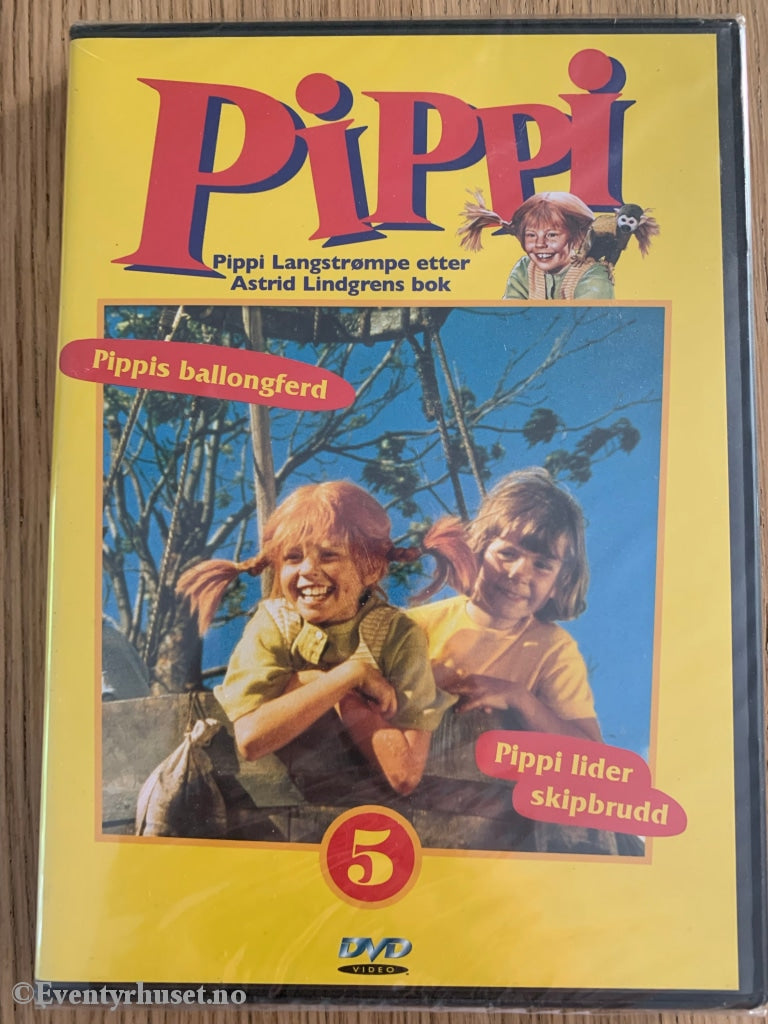 Astrid Lindgren. Pippi 5: Pippis Ballongferd Mfl. Dvd. Ny I Plast! Dvd
