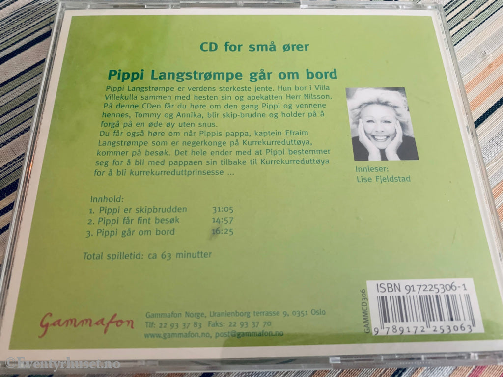 Astrid Lindgren. Pippi Går Ombord. Cd. Lydbok