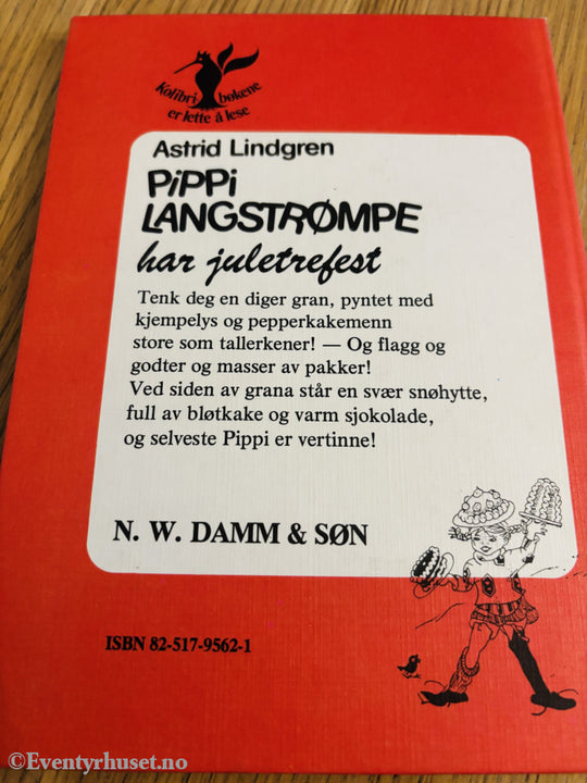Astrid Lindgren. Pippi Langstrømpe har juletrefest. Bok.
