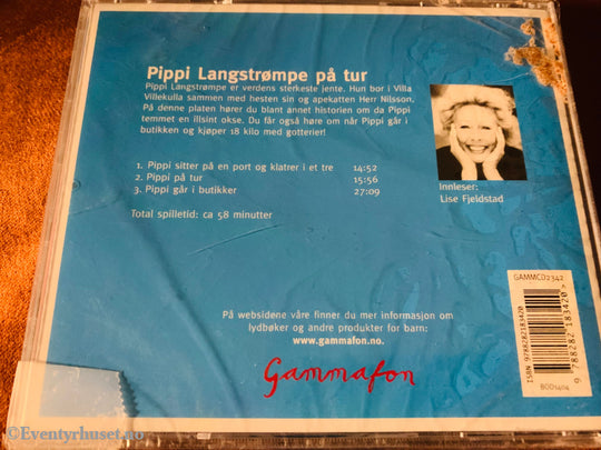 Astrid Lindgren. Pippi Langstrømpe På Tur. Cd. Ny I Plast! Lydbok