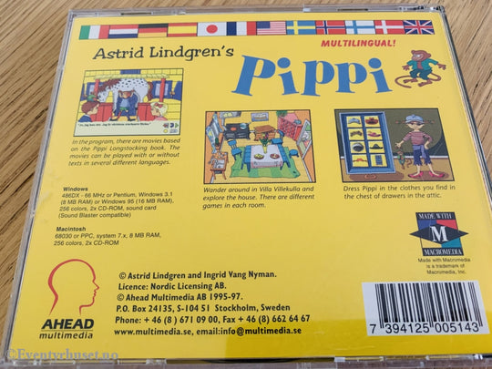 Astrid Lindgren. Pippi. Pc Spill. Spill