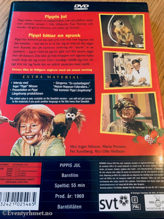 Astrid Lindgren. Pippi. Vol. 1. 1969. Dvd. Dvd