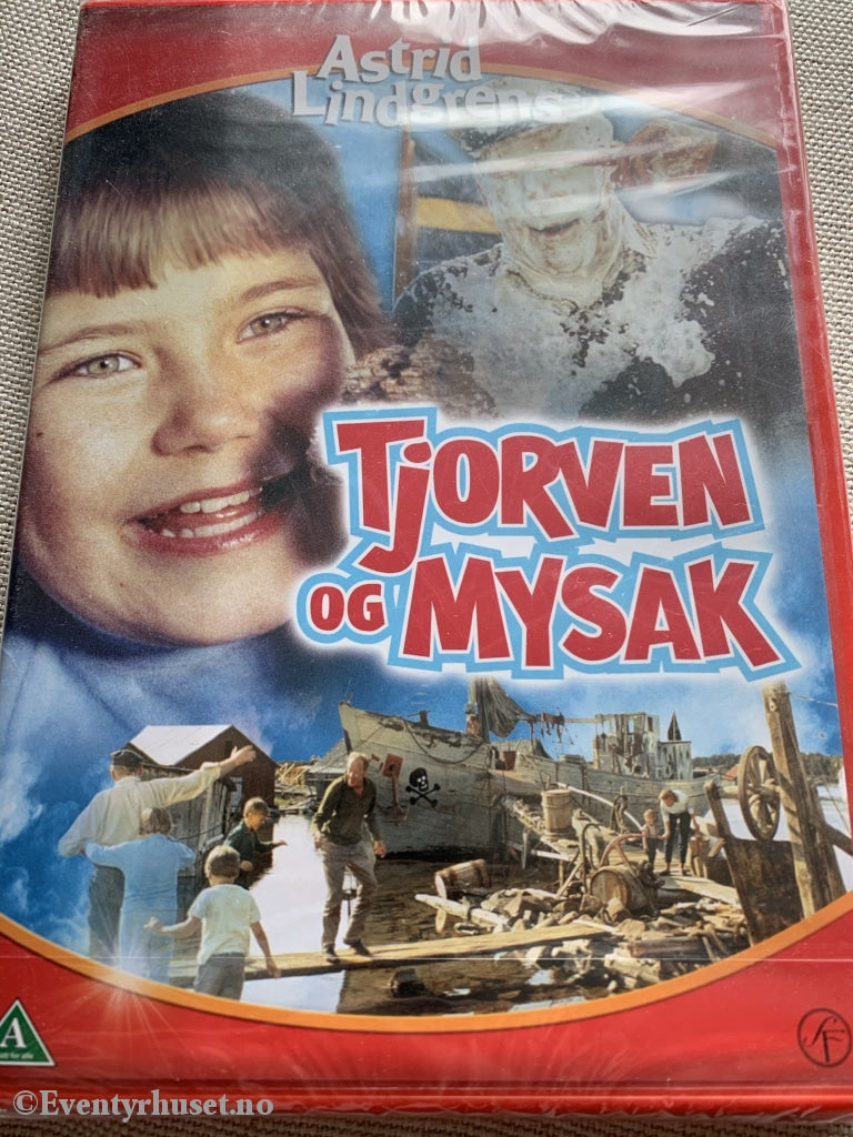 Astrid Lindgren. Tjorven Og Mysak. Dvd Ny I Plast!