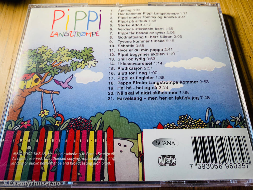 Astrid Lindgren’s Pippi Langstrømpe. Cd. Cd