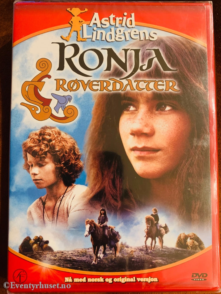 Astrid Lindgrens Ronja Røverdatter. 1984. Dvd. Ny I Plast! Dvd