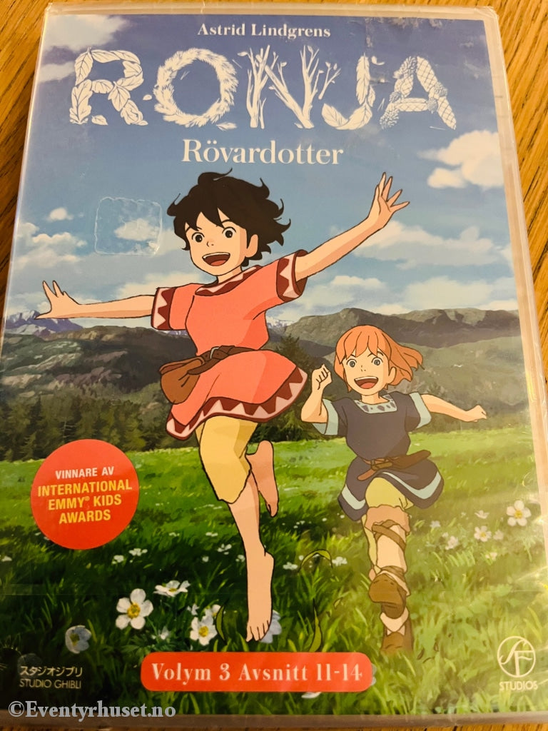 Astrid Lindgrens Ronja Røverdatter. Vol. 3. Dvd. Ny I Plast! Dvd