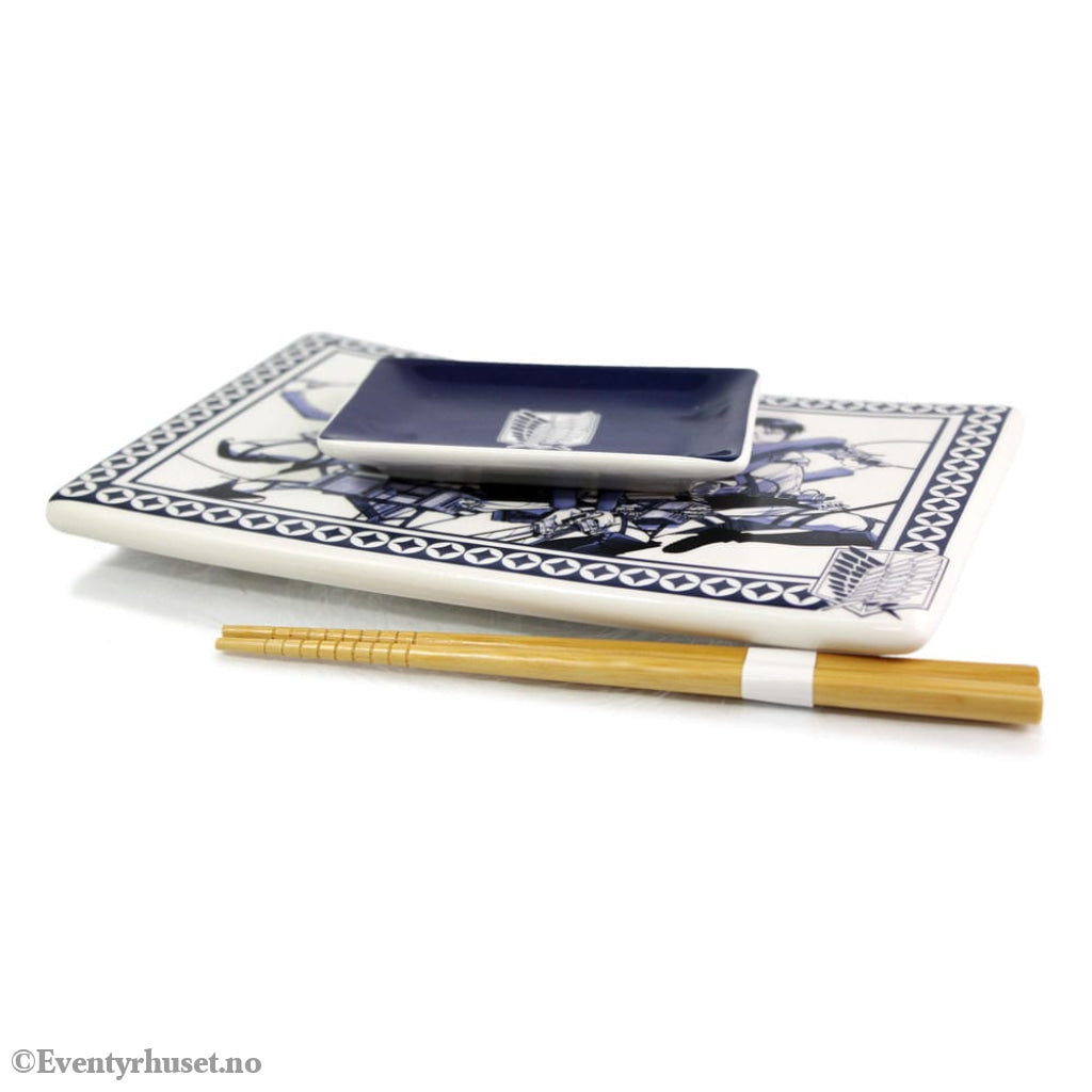 Attack on Titan Ceramic Sushi Set with Chopsticks Home & Gifts