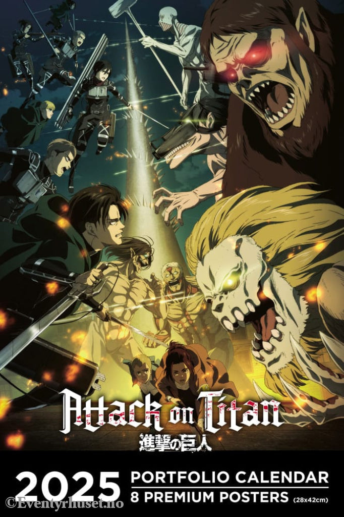 Attack on Titan Portfolio Calendar 2025 *English Version* Home & Gifts