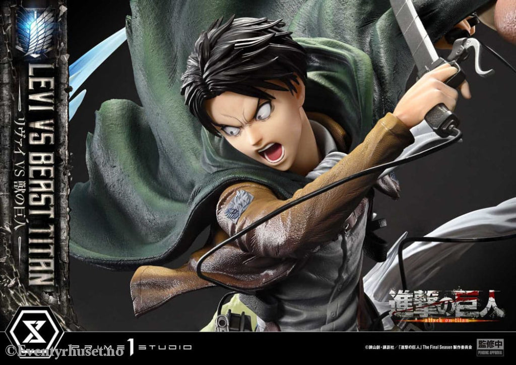 Attack on Titan Ultimate Premium Masterline Series Statue 1/4 Levi Versus Beast Titan 73 cm Manga & Anime